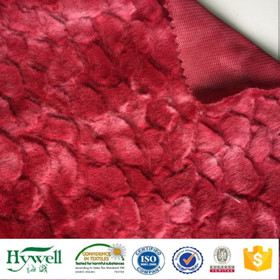 100% Polyester Fabric PV Plush