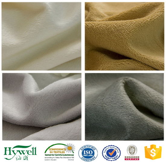 Polyester Velboa Fabric / Plush Toy Fabric for Textile